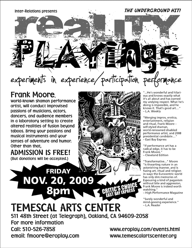 Reality Playings poster for October 2009